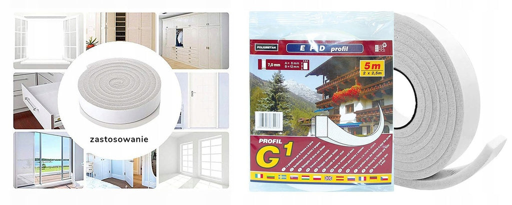 uszczelka profil 5m G1 GĄBKOWA | 634133