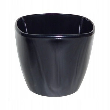 doniczka z podstawką MARCEL 13cm CZARNA