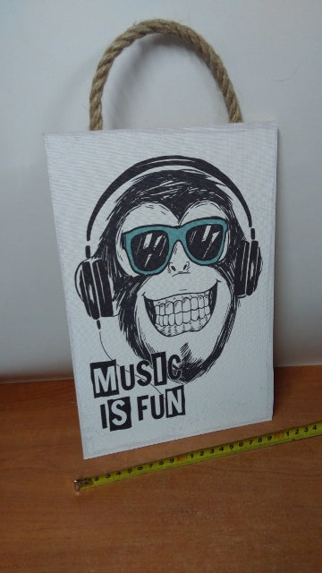 tabliczka/obraz do zawieszenia 20x30 MUSIC IS FUN