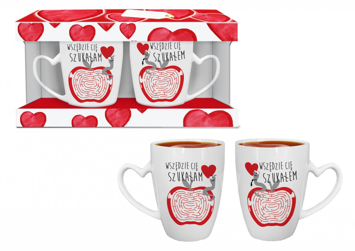 zestaw 2 kubków Wszędzie Cię szukałam 350ml