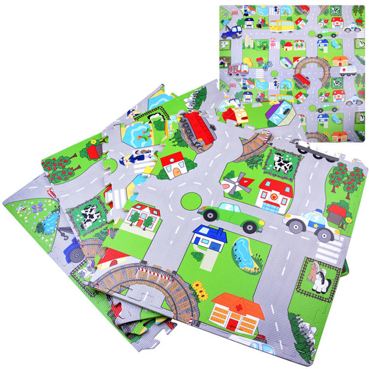 puzzle podłogowe ULICA piankowe EVA | ZA2510
