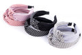 opaska do włosów 12szt turban groszki  B-2065