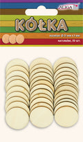 kółka naturalne 30 szt.,śr.35 mm PK-6388