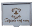 szkatułka niezbędnik BIŻUTERIA MOJEJ MAMY