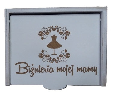 szkatułka niezbędnik BIŻUTERIA MOJEJ MAMY