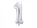 balon cyfra 86cm ''1'' SREBRNA | FB1M-1-018