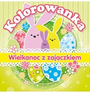 kolorowanka WIELKANOC Z ZAJĄCZKIEM