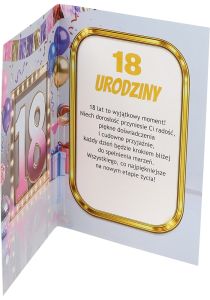 karta na 18 urodziny  A 18-024