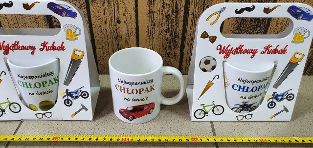 kubek w torebce Najfajniejszy Chłopak na świecie
