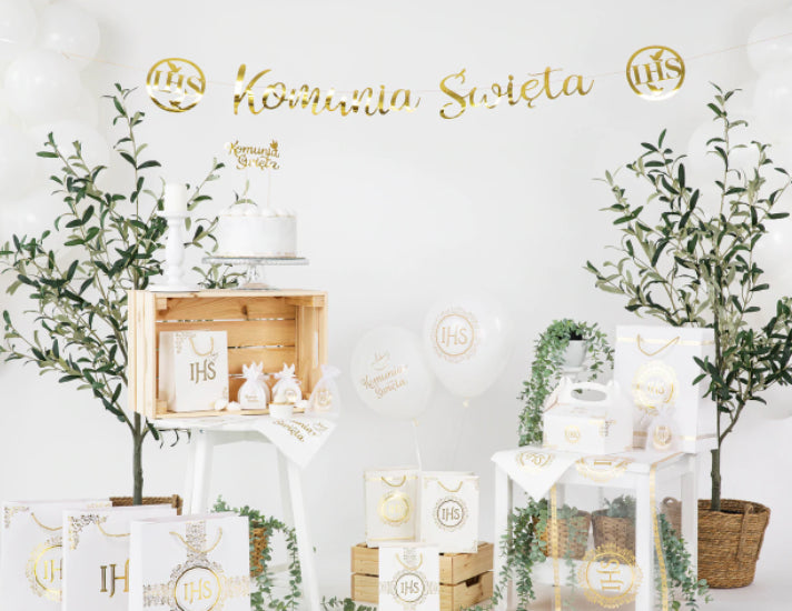 banner komunijny Komunia Święta 150 cm | 127483