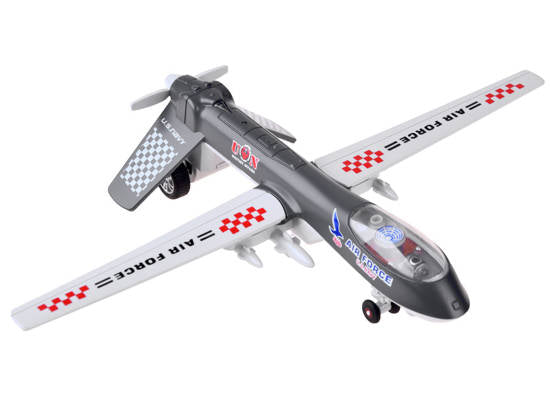 metalowy dron wojskowy bojowy dźwięk ZA4327 CY
