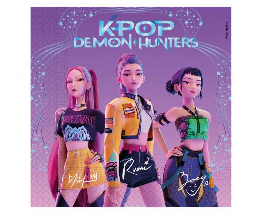 serwetki papierowe 33 x 33cm K-POP DEMON HUNTERS 20szt. 98641