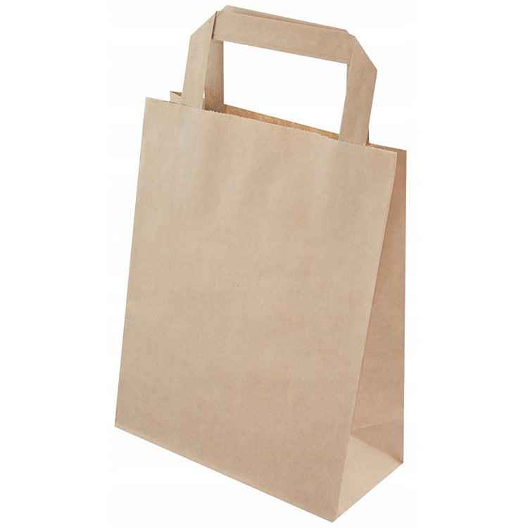 torebka papierowa z uszami SZARA  28x15x30 cm 25 szt.