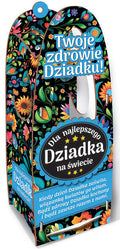 skrzynka na zdrowotne medykamenty i nalewki 33x10x12cm Najlepszy Dziadek na świecie