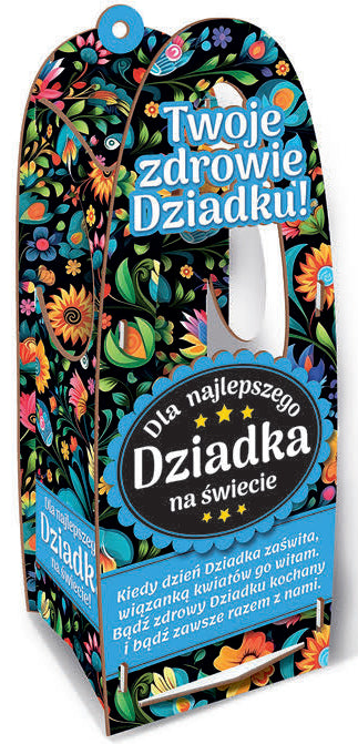 skrzynka na zdrowotne medykamenty i nalewki 33x10x12cm Najlepszy Dziadek na świecie