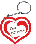brelok drewniany 5 szt. Dziadek 5 cm.