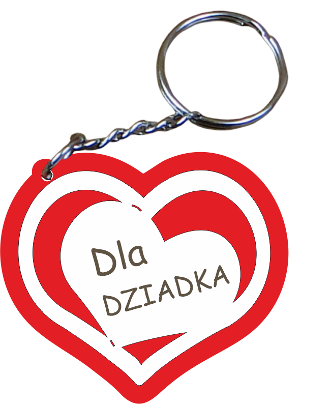brelok drewniany 5 szt. Dziadek 5 cm.