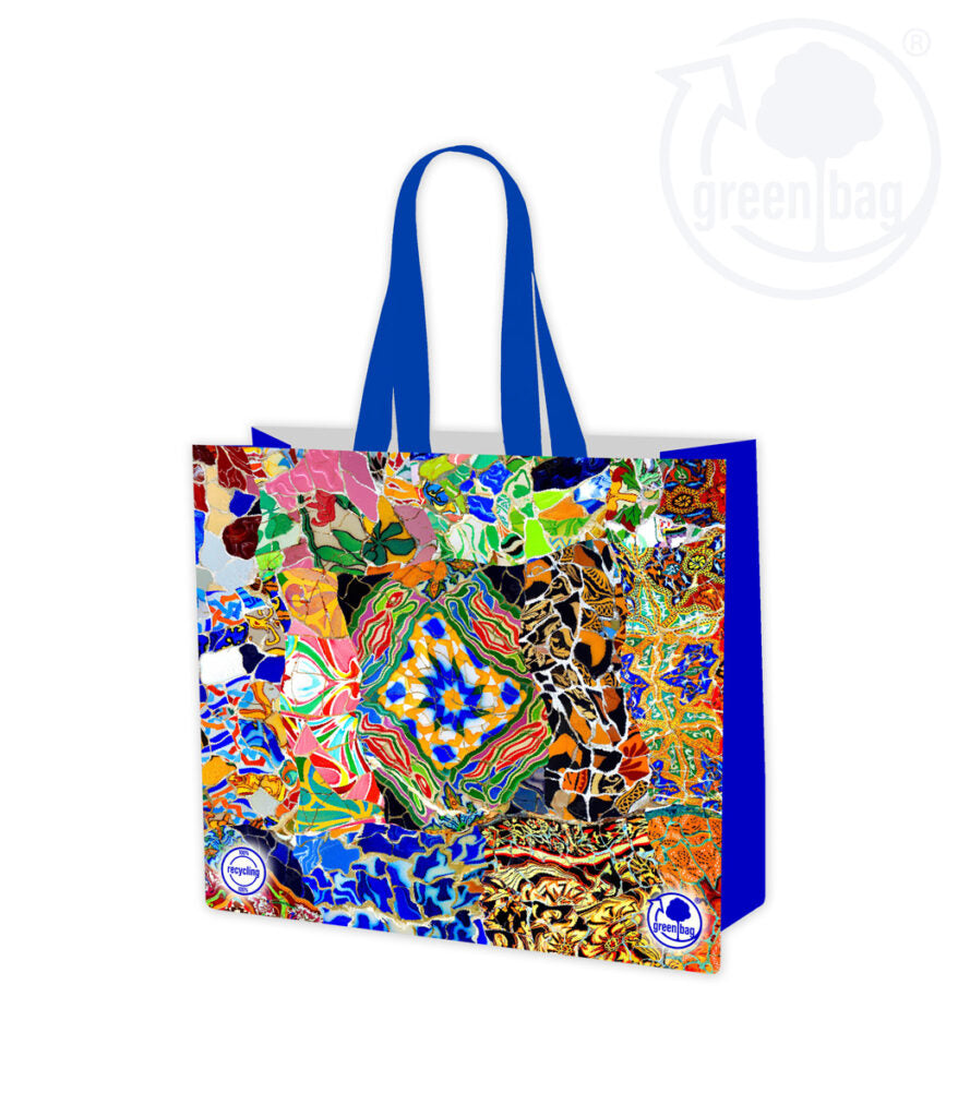torba na zakupy laminowana GAUDI duża 40x35x18cm