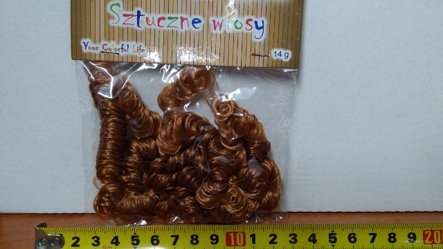 sztuczne włosy 14g BRĄZOWE | WLO-7721