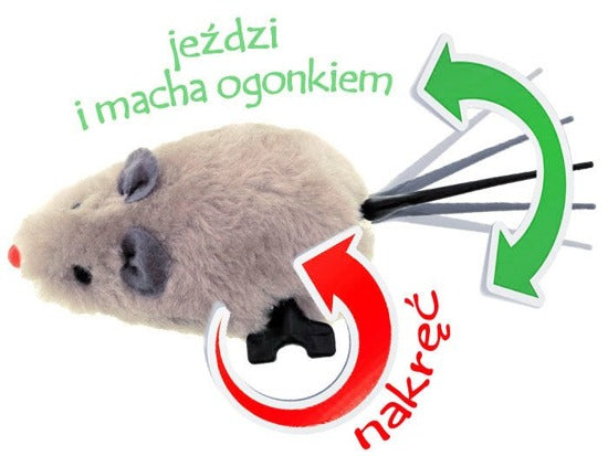 myszka nakręcana dla dziecka i kotka mysz 12szt.  | ZA0838