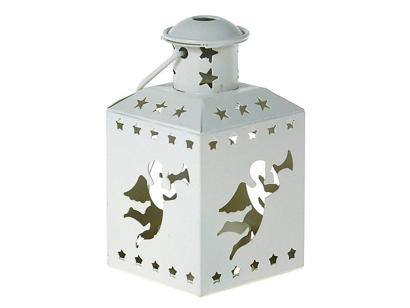 lampion na tealight z motywem świątecznym 12 x 6 x 6cm metalowy