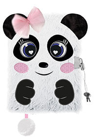 pamiętnik z kłódką A5/96K 3D włochacz Sweet Panda