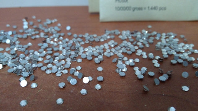 cyrkonie kryształki szlifowane rozmiar 2,7mm srebrny  | CRSS10