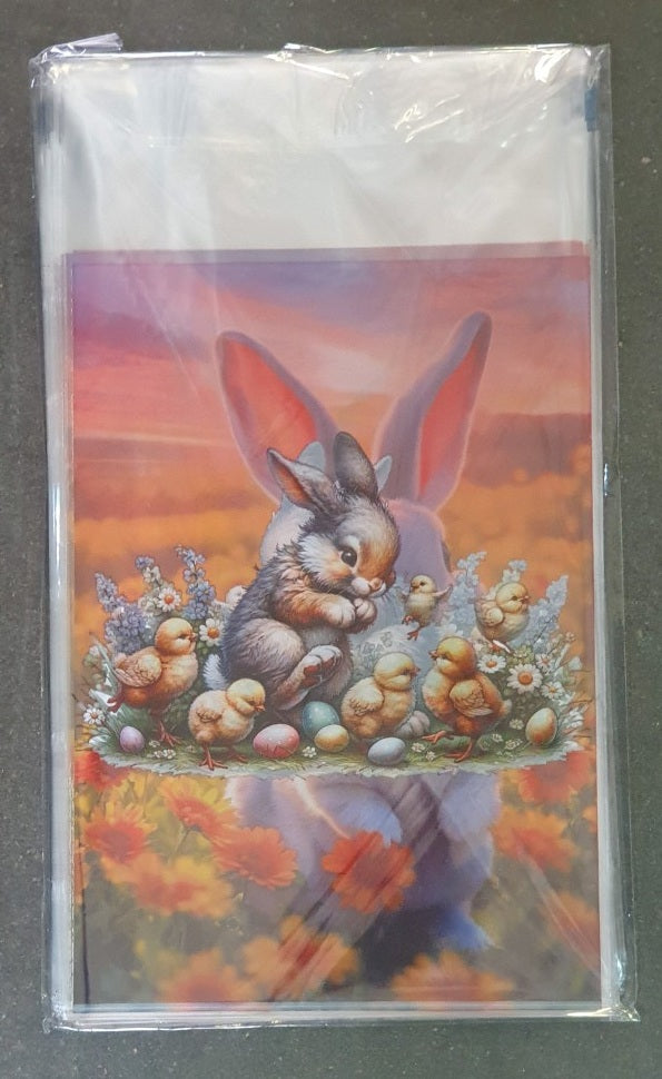worek foliowy prezentowy 25 x 40cm WIELKANOC 50szt.