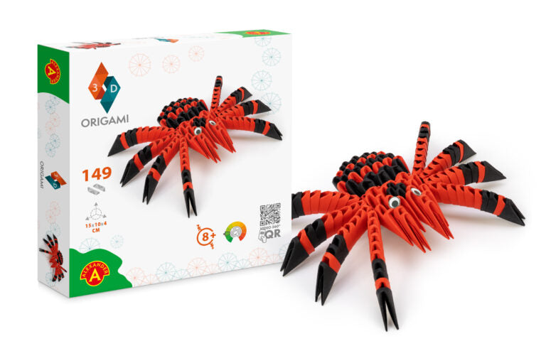 origami 3D pająk spider