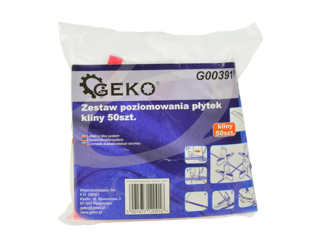 Zestaw do poziomowania płytek - kliny 50szt.  G00391