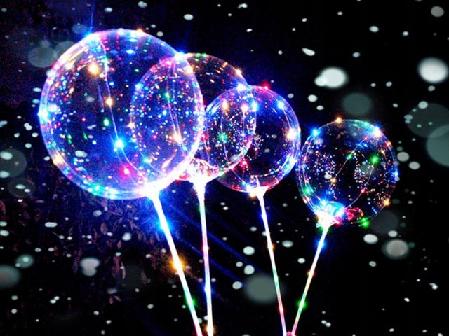 balon 10szt  led na hel okrągły    bhl500o-19