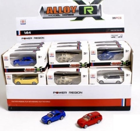 pojazdy metalowe w kartoniku 1:64