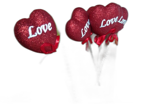 serca na piku 6szt. LOVE | VAA-17116
