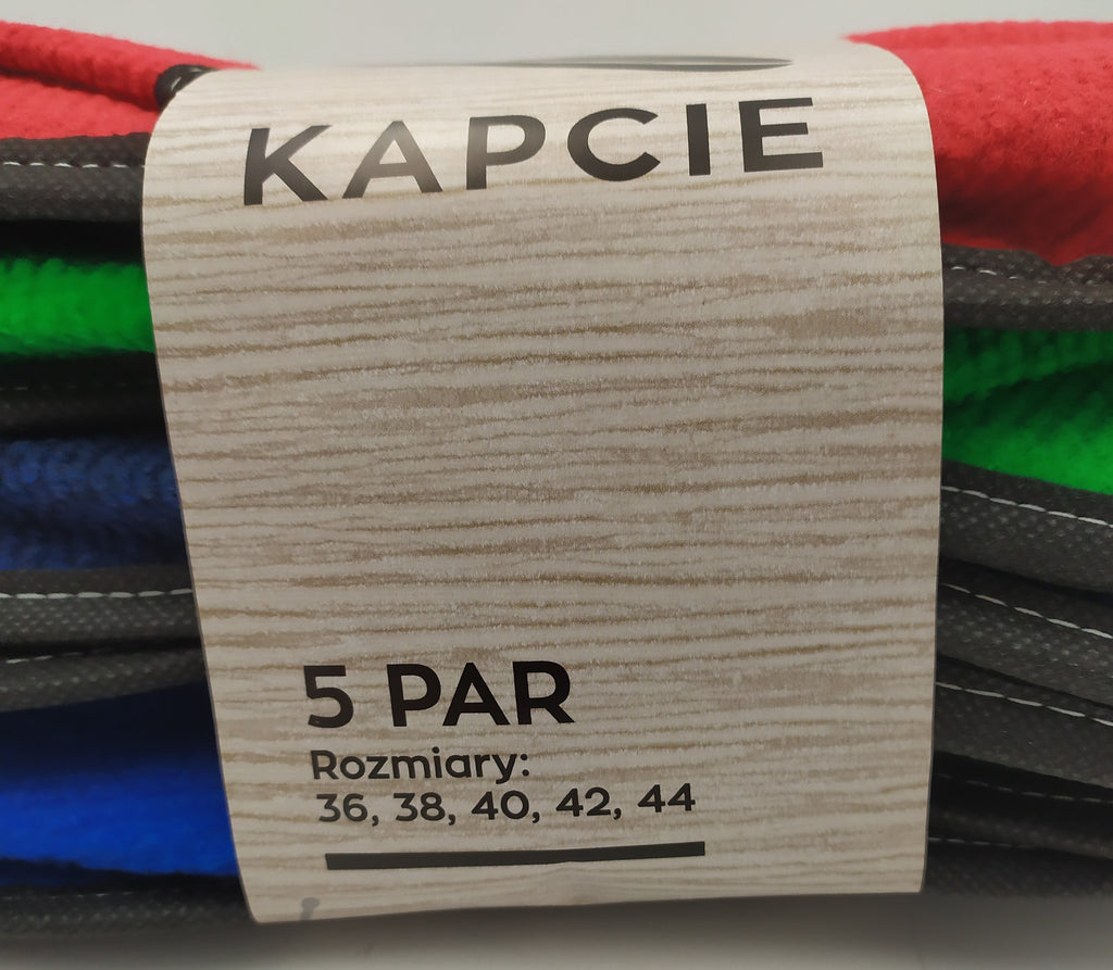 KAPCIE filcowe rozmiar 36, 38, 40, 42, 44 - zestaw 5 par