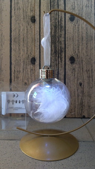 bombka led PIÓRKA 8cm
