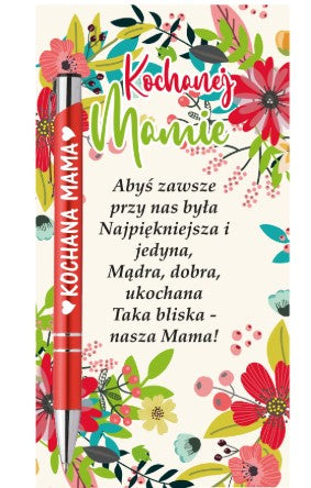 Metalowy długopis  z grawerem  Kochana Mama