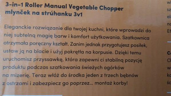 maszynka do warzyw 3w1