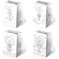 torebki ozdobne 10szt. T-5L set K10 Komunia srebro 10 x 16 x 6 cm