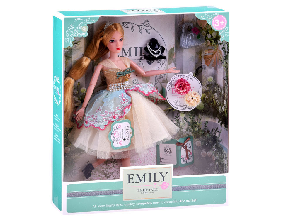 Emily lalka w koktajlowej sukni + torebka ZA3942