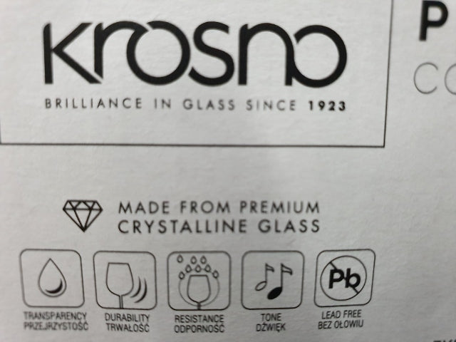 kieliszki do wódki na nóżce 6szt.  KROSNO 40ml  PURE