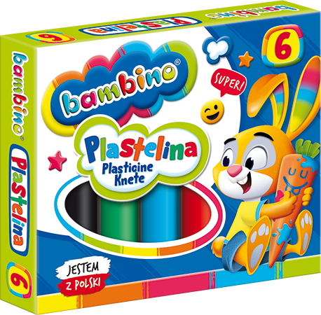 plastelina 6 kol. Bambino 1727