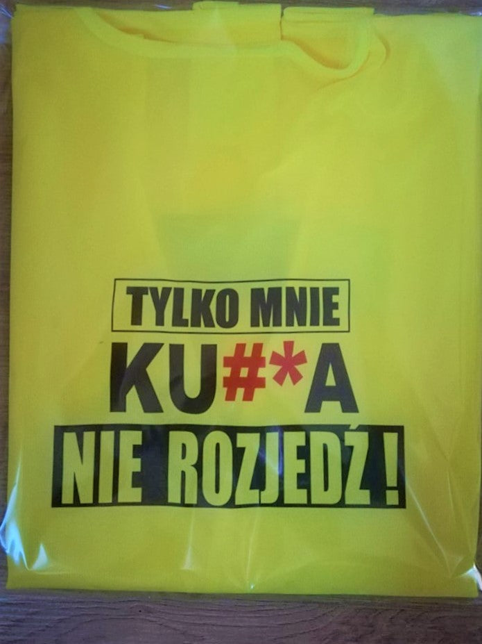 kamizelka odblaskowa Tylko mnie nie rozjedź