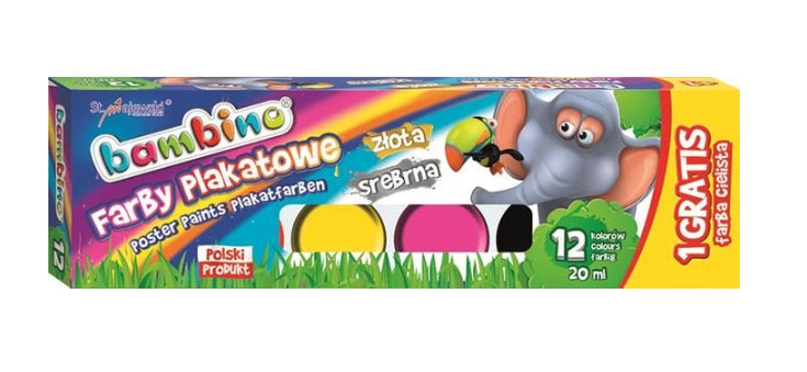 farbki plakatowe 12+1kol.  BAMBINO | 1581