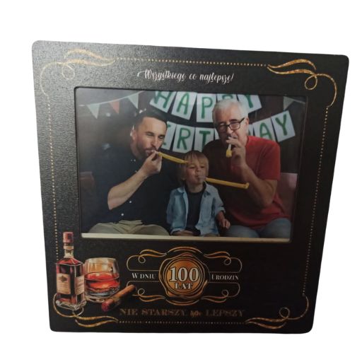 ramka na zdjęcia kolor 10 X 15 WHISKY 100 lat urodziny 3310-WY100