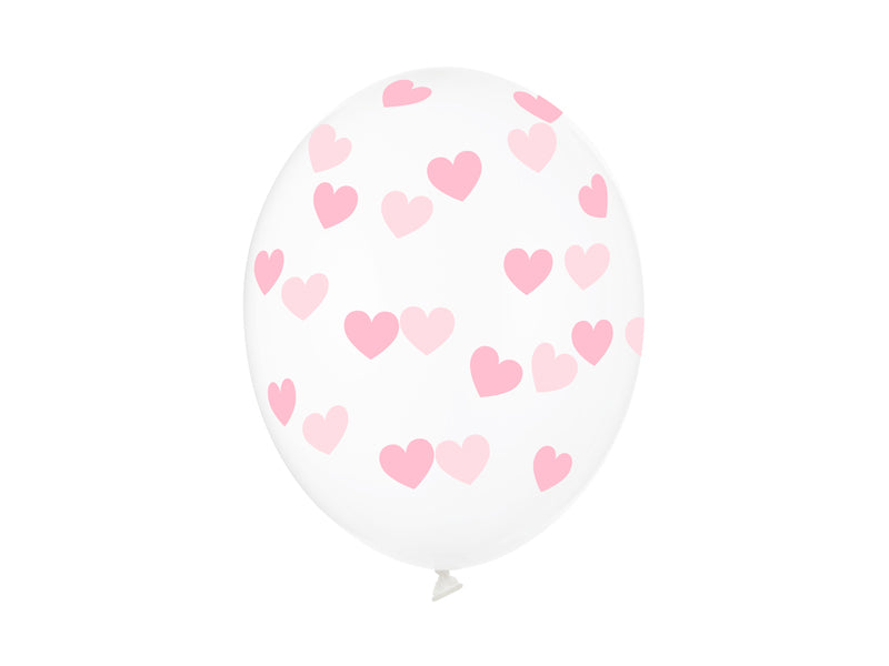 balony 50szt. SERDUSZKA CRYSTAL | SB14C-228
