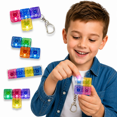 antystresowy brelok klikacz clicker tetris led B-3091