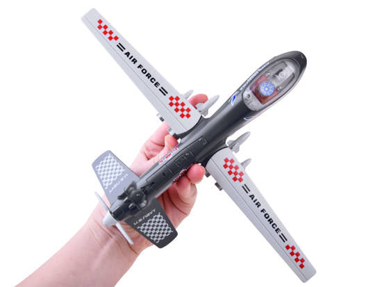 metalowy dron wojskowy bojowy dźwięk ZA4327 CY