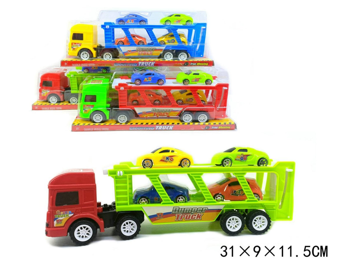 auto laweta + 4 auta