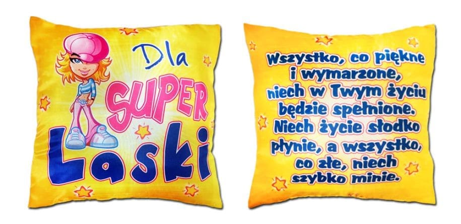 poduszka okolicznościowa -Dla Super LASKI 35 x 35 cm    S151