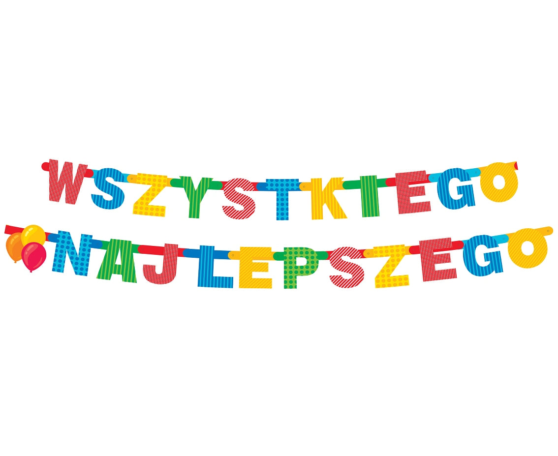 girlanda 230cm WSZYSTKIEGO NAJLEPSZEGO | PF-GWSN